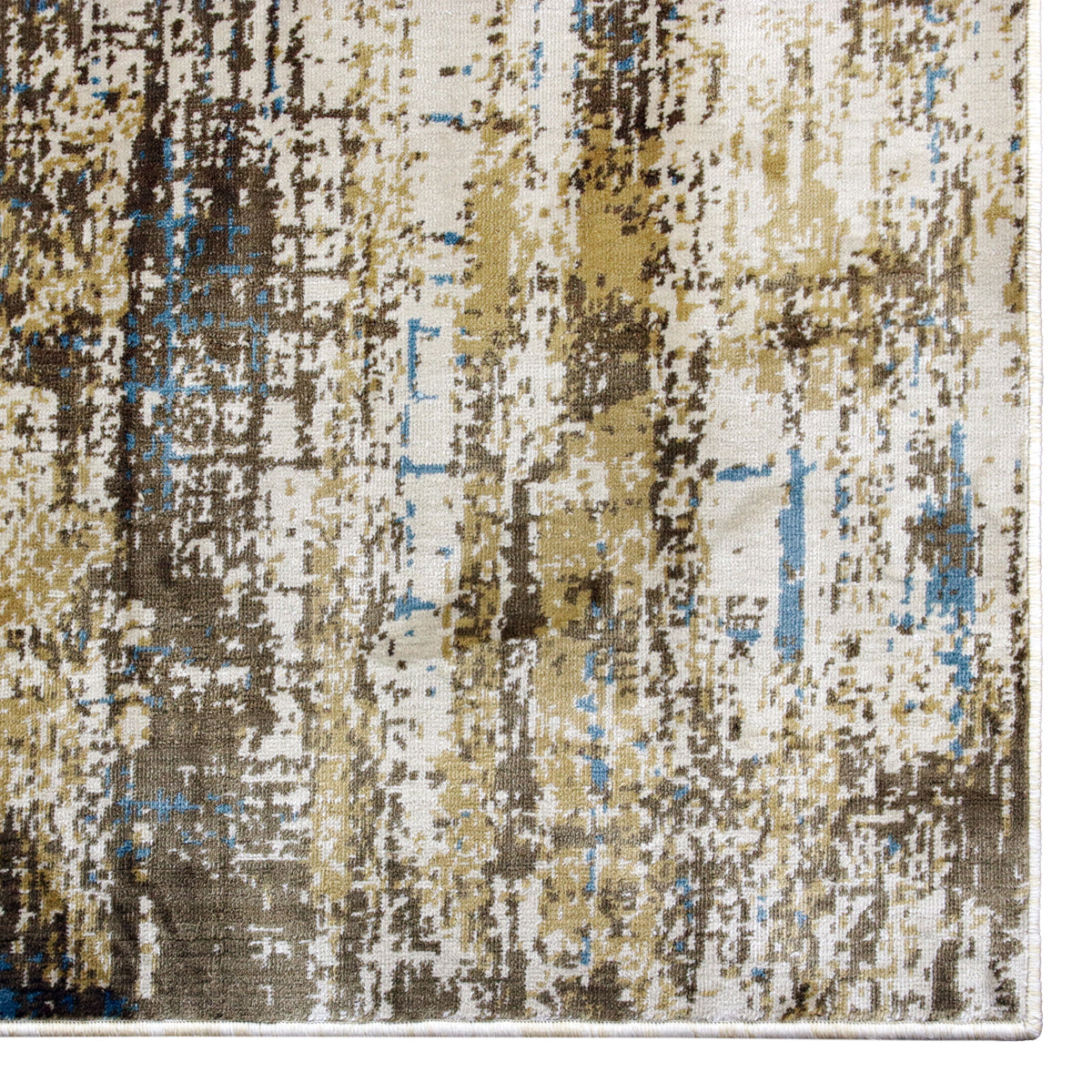 Precision-woven Modern Blue Rug (TM14)