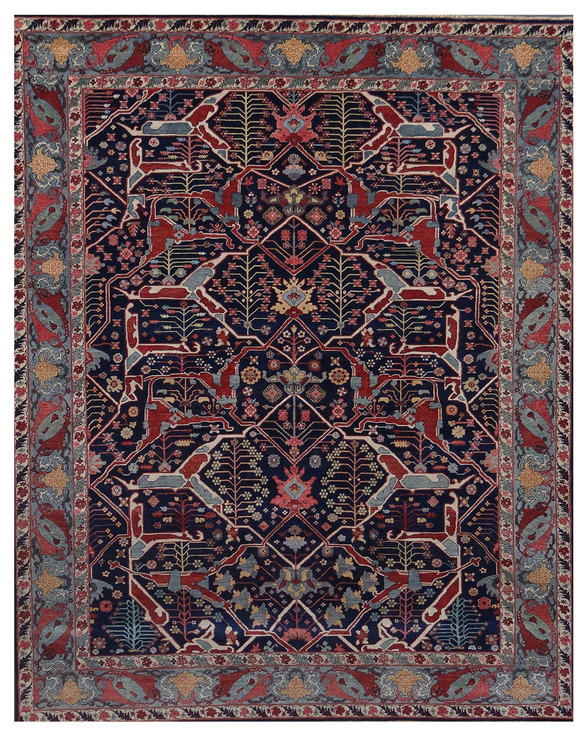 Traditional Hand-knotted Rug (BIDZER-4S2)