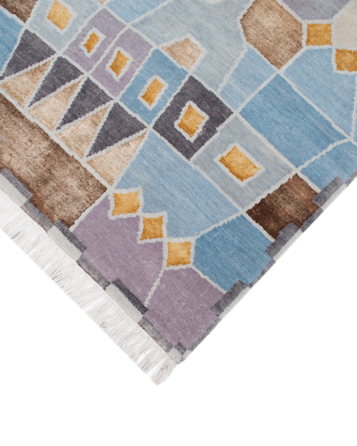 Hand-Knotted Modern Rug (Swedish)
