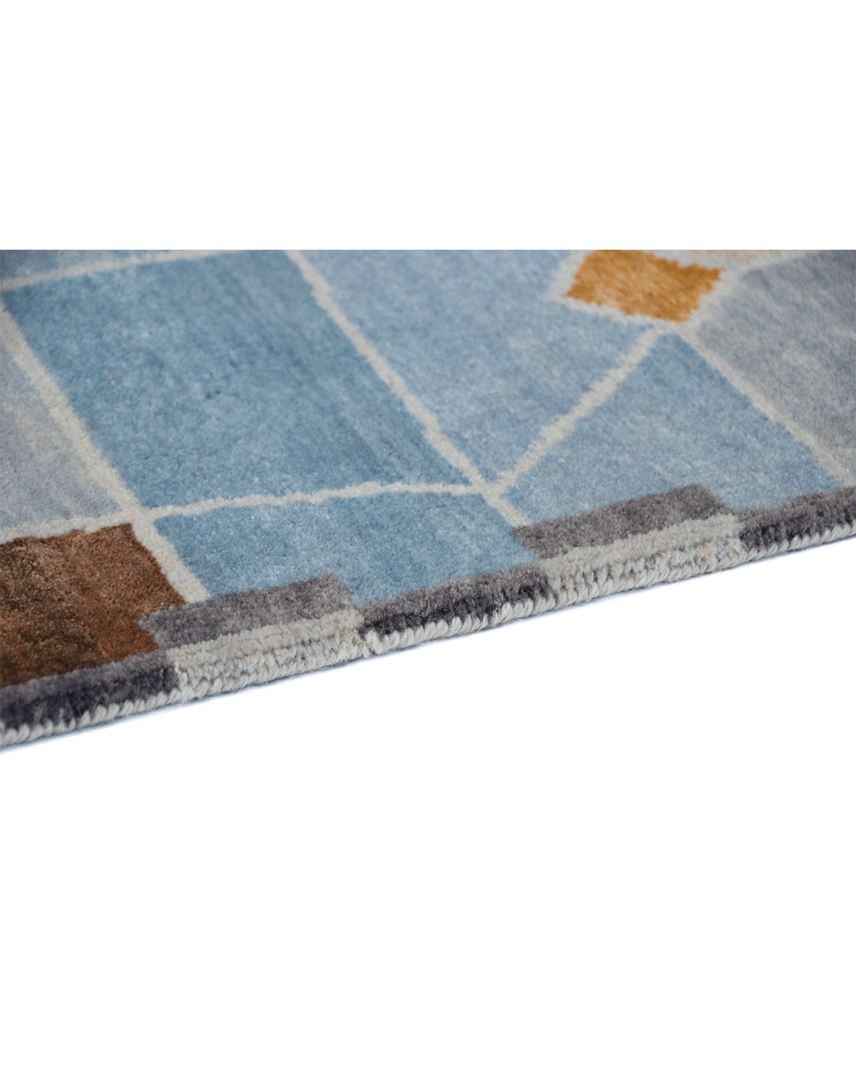 Hand-Knotted Modern Rug (Swedish)