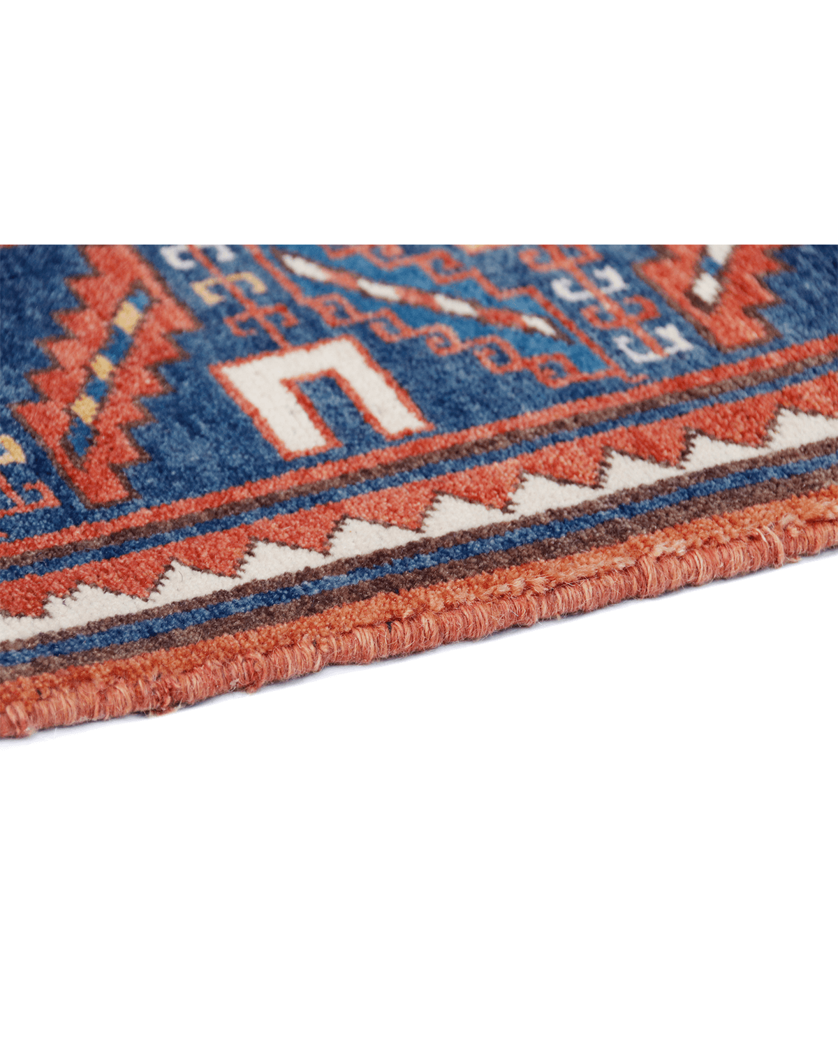 Hand-Knotted Transitional Rug (Kazak)