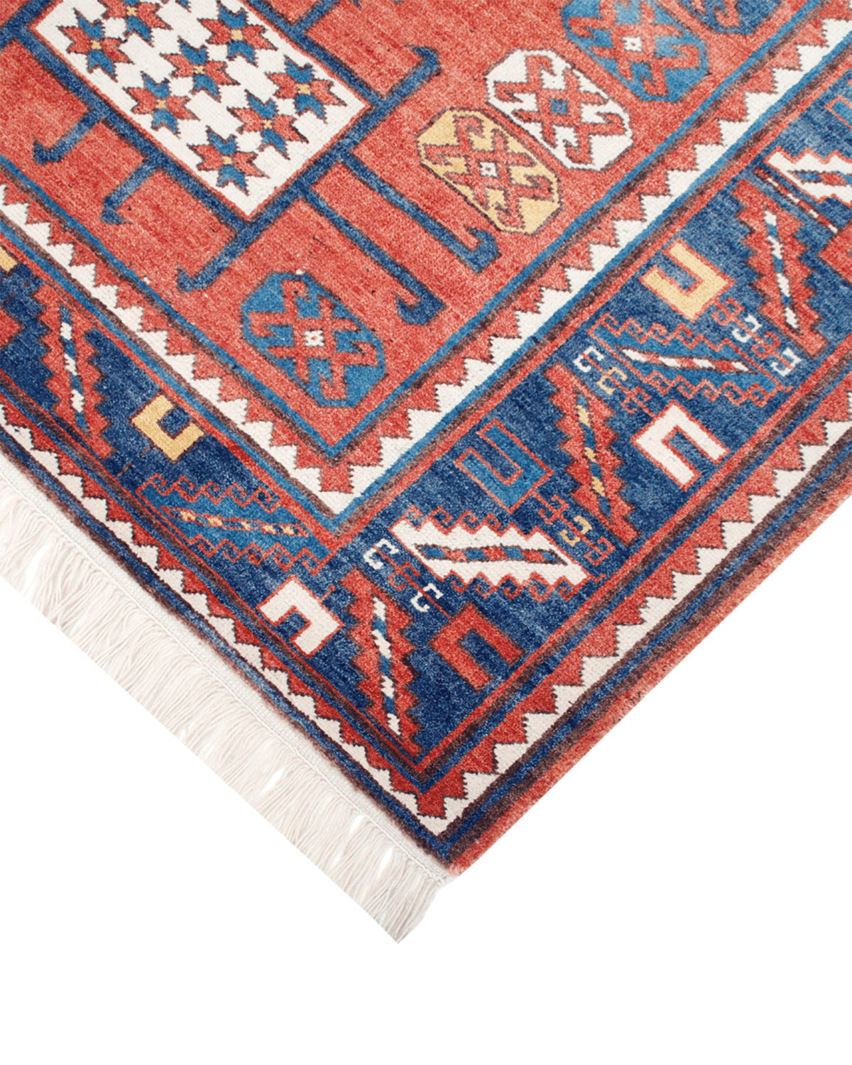 Hand-Knotted Transitional Rug (Kazak)