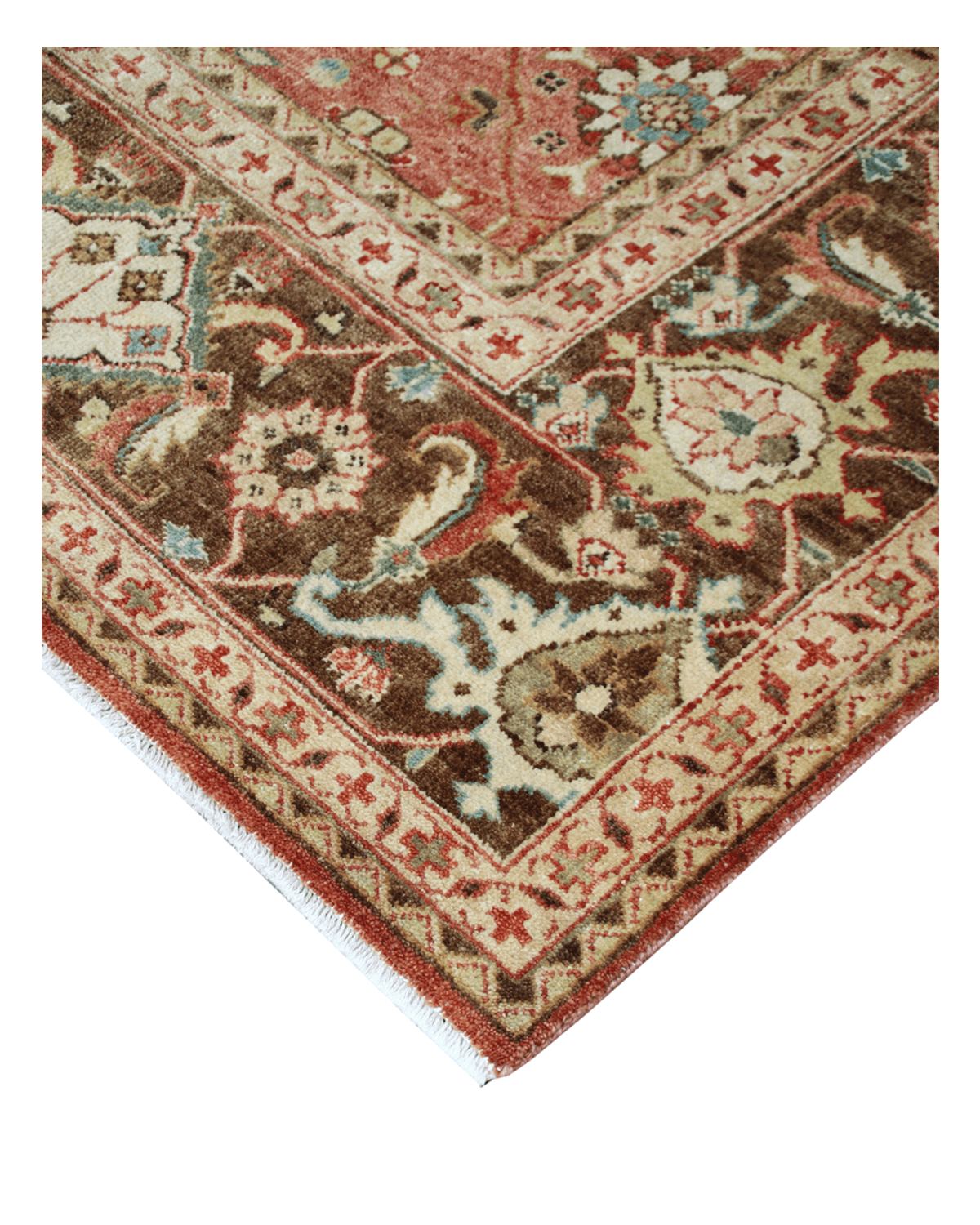 Traditional Hand-knotted Rug (MJ-15 RST BRN)