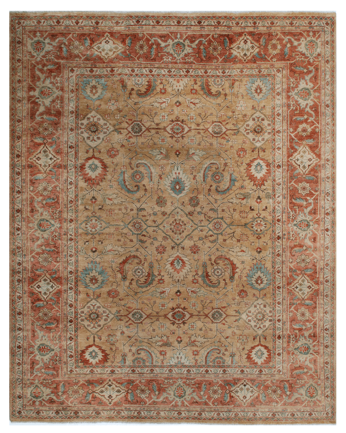 Traditional Hand-knotted Rug (MJ-15 GD RST)