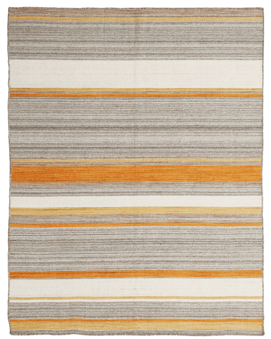 Modern Hand-crafted Rug (PINTU STRIPE ORANGE)