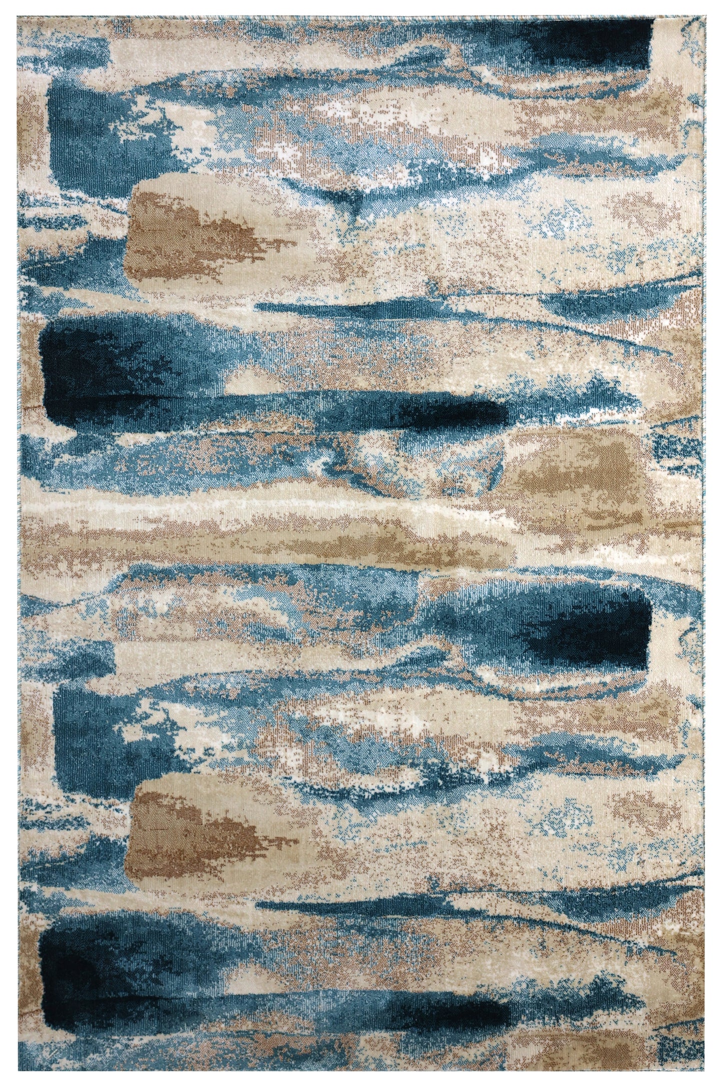 Precision-woven Modern Blue Rug (MN003)