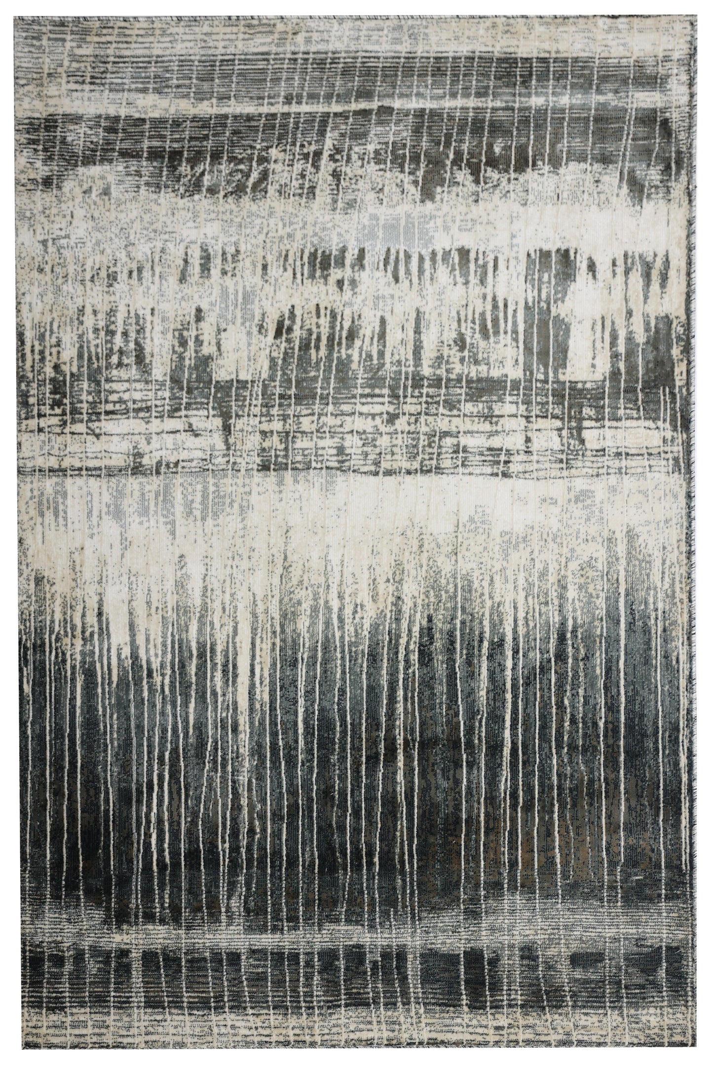 Precision-woven Modern Charcoal Rug (MN006)