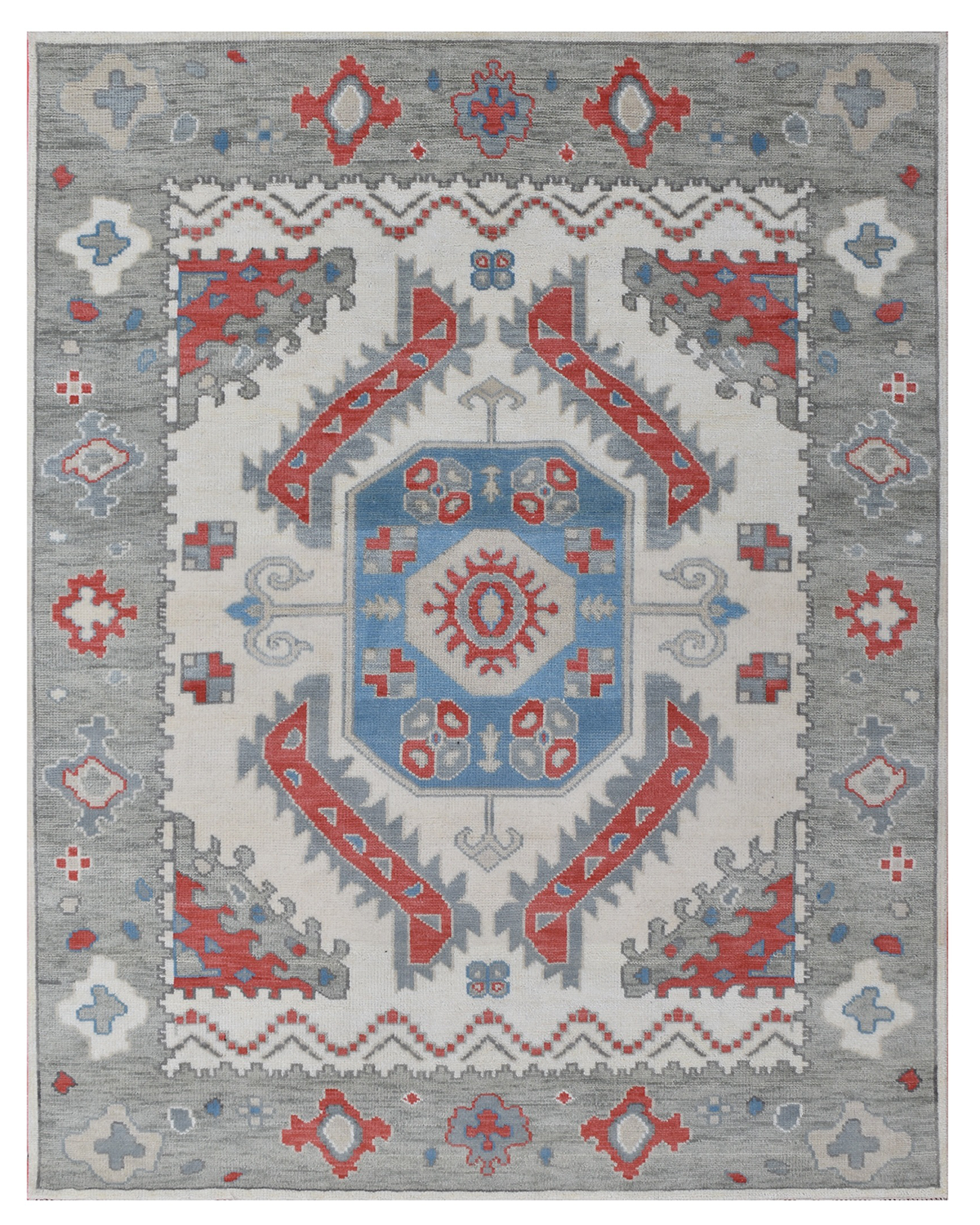 Hand-knotted Transitional Rug (7001)