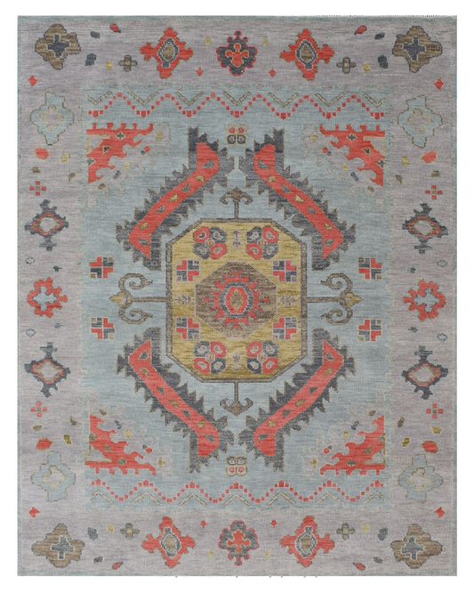 Hand-knotted Transitional Rug (7127)