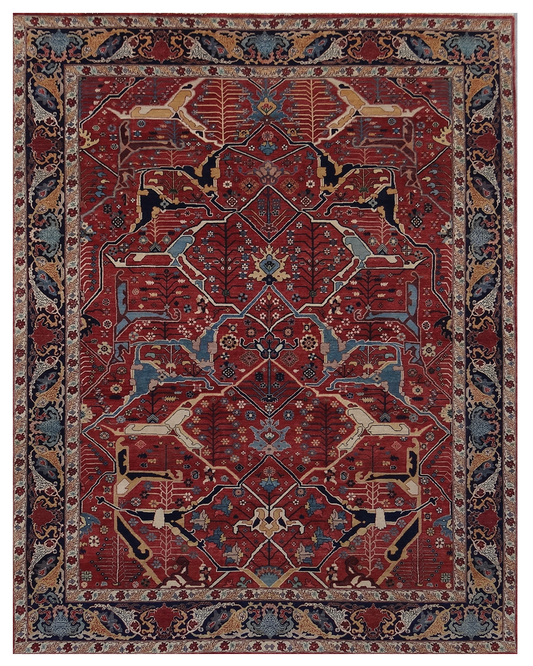 Traditional Hand-knotted Rug (BIDZER-4S-1)