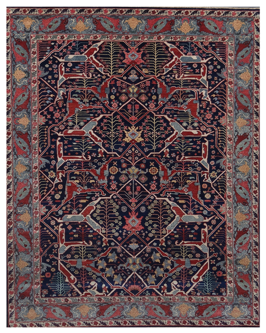 Traditional Hand-knotted Rug (BIDZER-4S2)