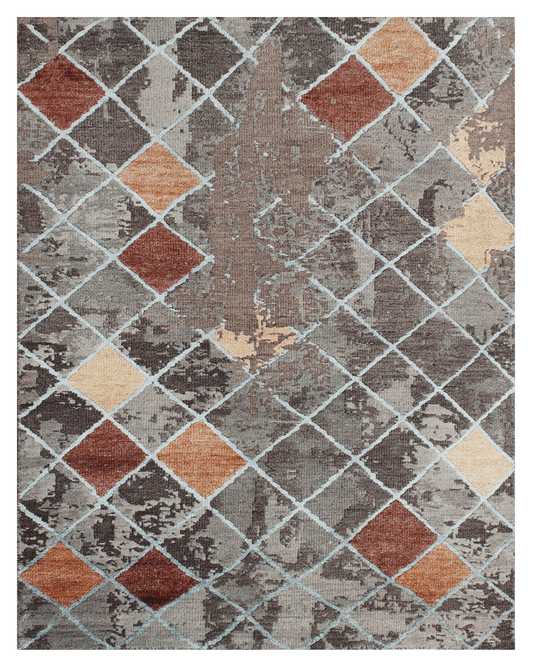 Hand-Knotted Modern Rug (Sample)