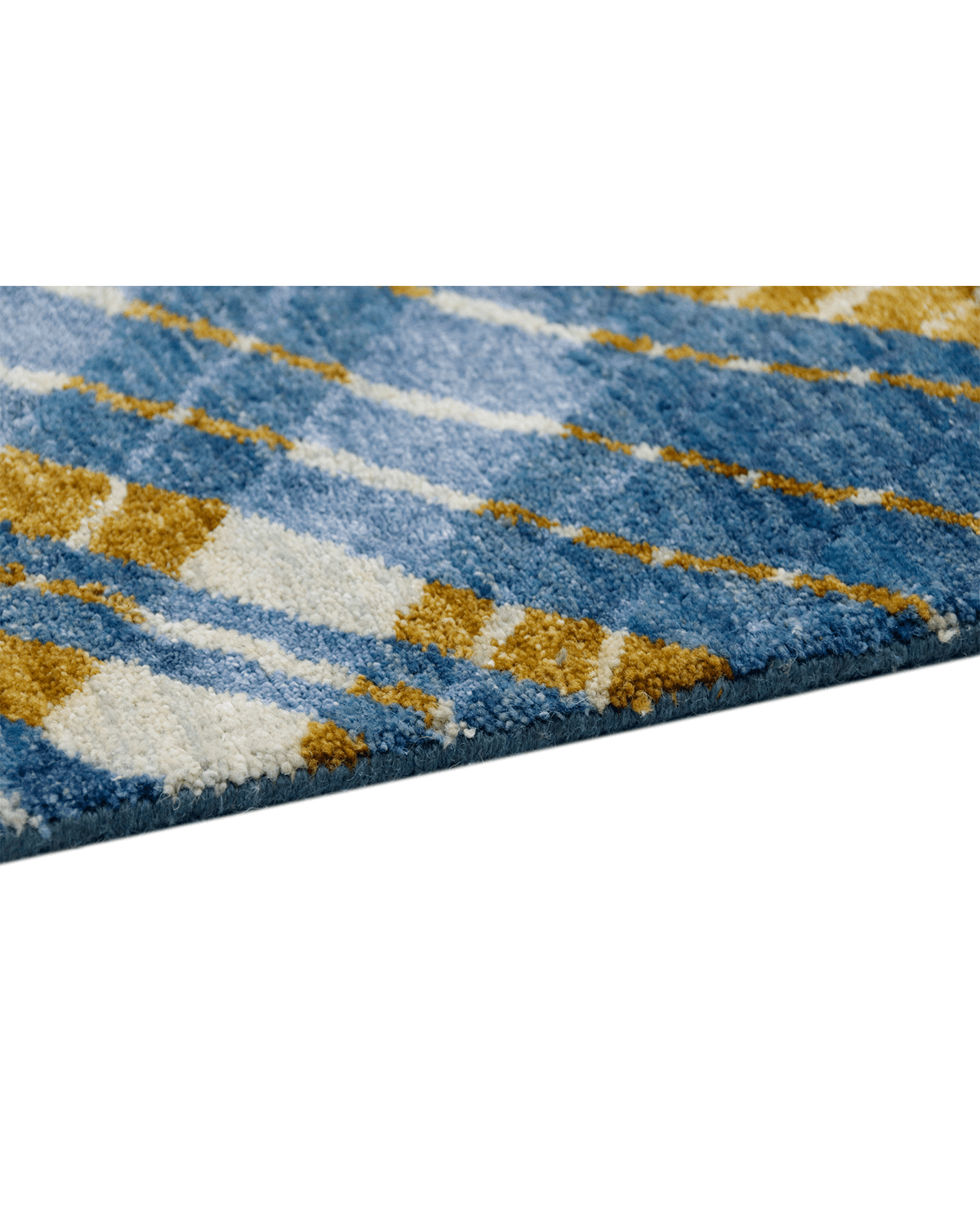 Hand-Knotted Modern Rug (Wave)