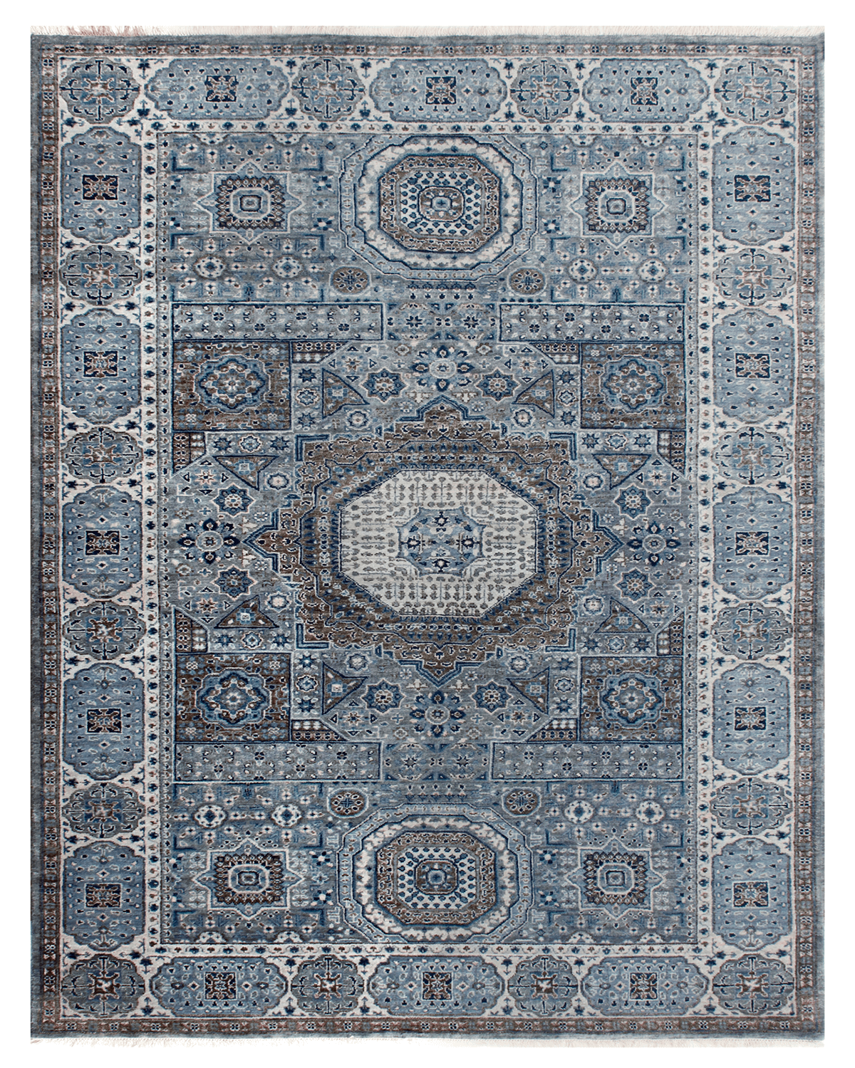 Hand-Knotted Traditional Rug (Mamlook3)