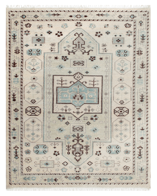 Hand-Knotted Transitional Rug (866M)