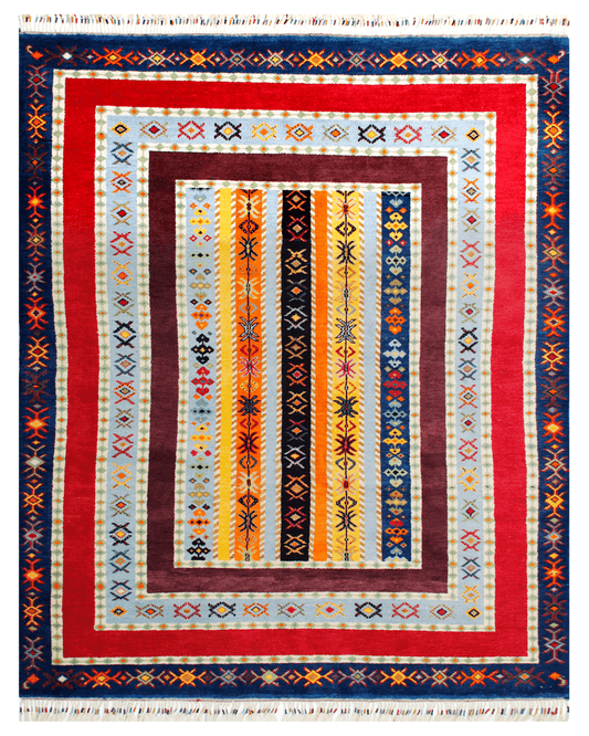 Hand-knotted Transitional Rug (SAAL-5461)