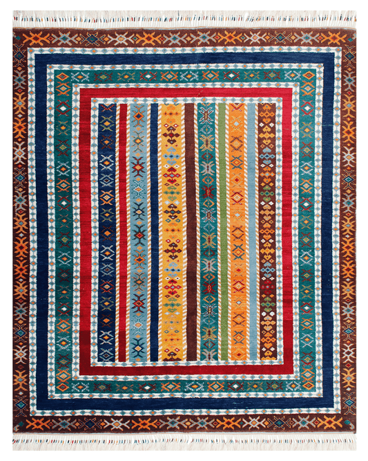 Hand-knotted Transitional Rug (SAAL-6508)
