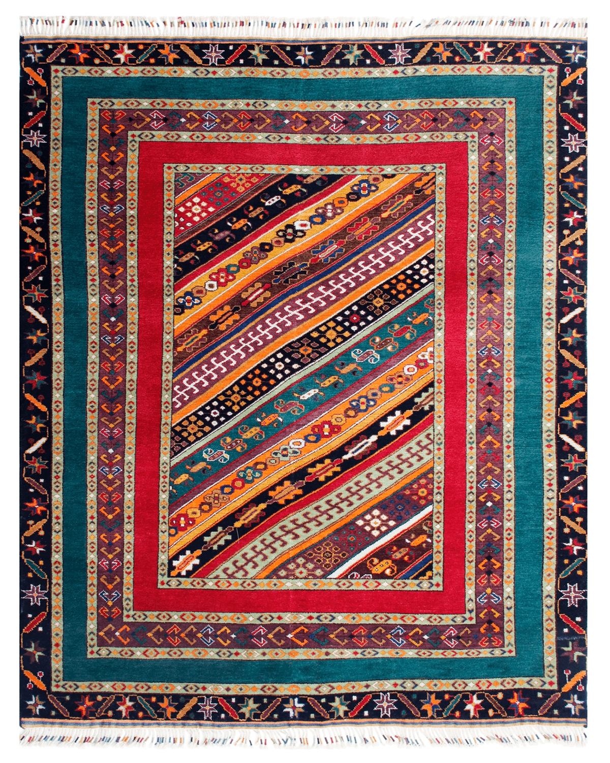 Hand-Knotted Transitional Rug (SAAL-6512)