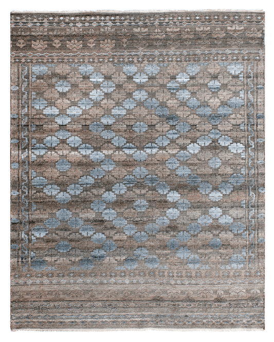 Hand-Knotted Transitional Rug (Sample)