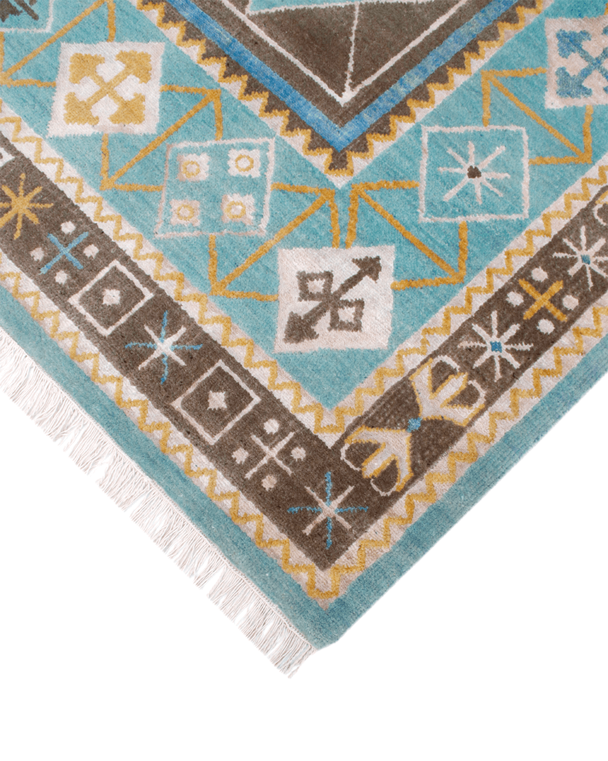 Hand-Knotted Transitional Rug (Swedish)