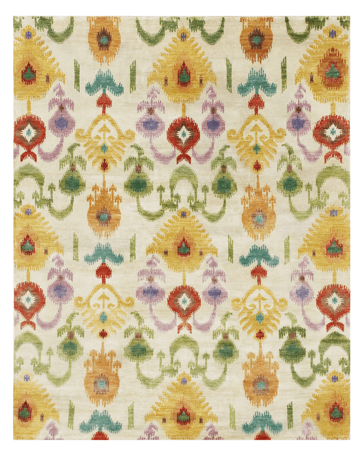 Traditional Hand-knotted Rug (IKAT-9C)