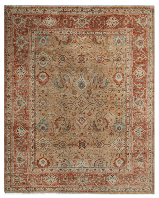Traditional Hand-knotted Rug (MJ-15 GD RST)